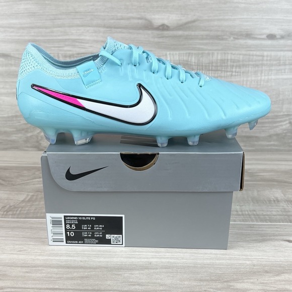 Nike Legend 10 Elite FG Blue Copa White DV4328 401 Men's Size 8.5